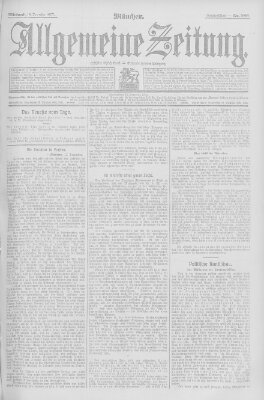 Allgemeine Zeitung Mittwoch 18. Dezember 1907