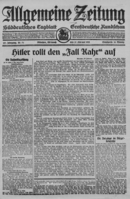Allgemeine Zeitung Mittwoch 27. Februar 1924