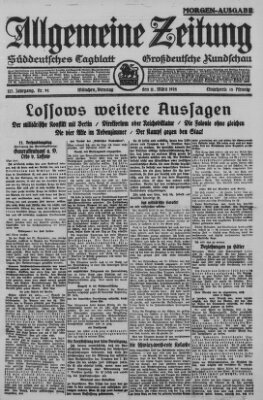 Allgemeine Zeitung Dienstag 11. März 1924