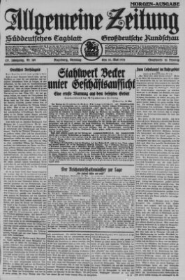 Allgemeine Zeitung Dienstag 20. Mai 1924