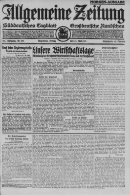 Allgemeine Zeitung Freitag 23. Mai 1924