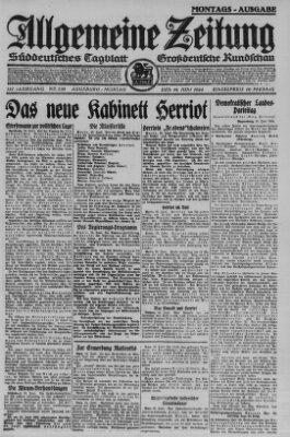 Allgemeine Zeitung Montag 16. Juni 1924