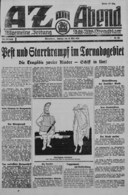 AZ am Abend (Allgemeine Zeitung) Samstag 21. März 1925
