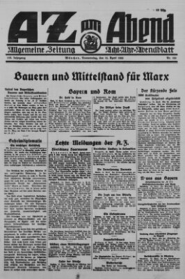 AZ am Abend (Allgemeine Zeitung) Mittwoch 15. April 1925