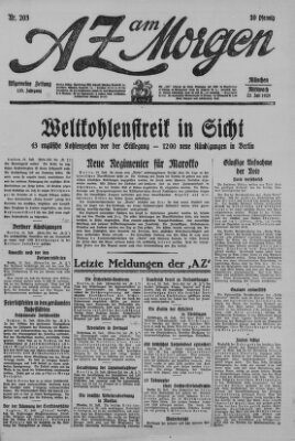 AZ am Morgen (Allgemeine Zeitung) Mittwoch 22. Juli 1925