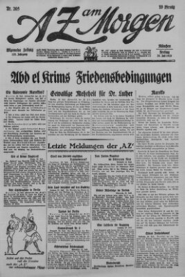 AZ am Morgen (Allgemeine Zeitung) Freitag 24. Juli 1925