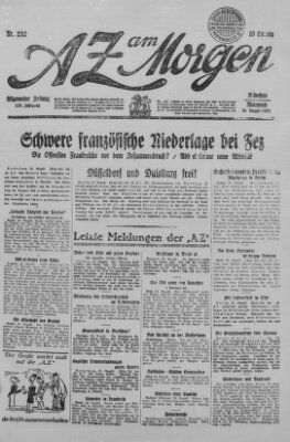 AZ am Morgen (Allgemeine Zeitung) Mittwoch 26. August 1925