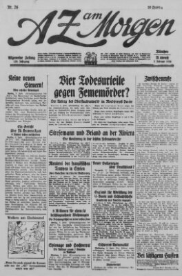 AZ am Morgen (Allgemeine Zeitung) Mittwoch 3. Februar 1926