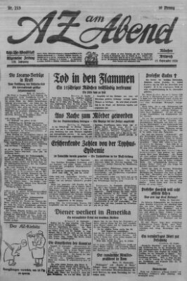 AZ am Abend (Allgemeine Zeitung) Mittwoch 15. September 1926