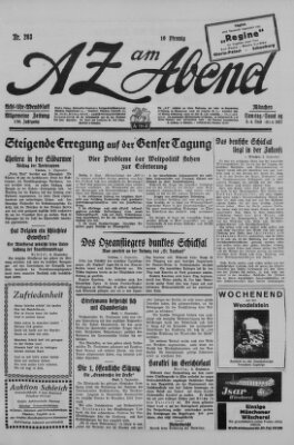 AZ am Abend (Allgemeine Zeitung) Samstag 3. September 1927