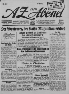 AZ am Abend (Allgemeine Zeitung) Mittwoch 16. November 1927