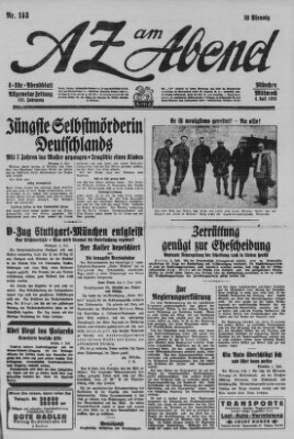 AZ am Abend (Allgemeine Zeitung) Mittwoch 4. Juli 1928