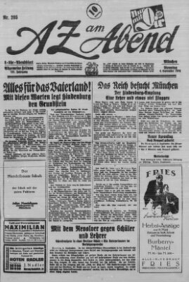 AZ am Abend (Allgemeine Zeitung) Dienstag 4. September 1928