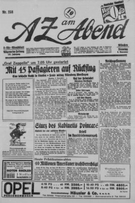 AZ am Abend (Allgemeine Zeitung) Dienstag 6. November 1928