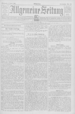 Allgemeine Zeitung Mittwoch 9. Januar 1907