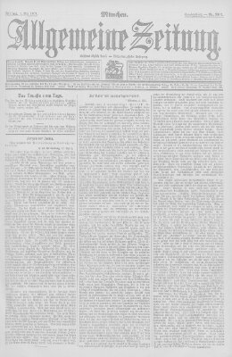 Allgemeine Zeitung Freitag 3. Mai 1907