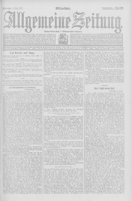 Allgemeine Zeitung Dienstag 25. Juni 1907