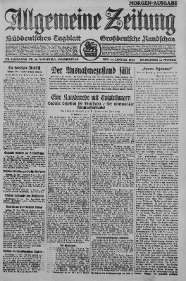 Allgemeine Zeitung Donnerstag 22. Januar 1925