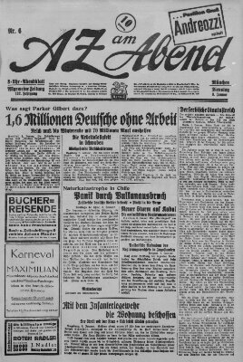 AZ am Abend (Allgemeine Zeitung) Dienstag 8. Januar 1929