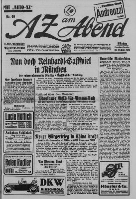 AZ am Abend (Allgemeine Zeitung) Sonntag 24. März 1929