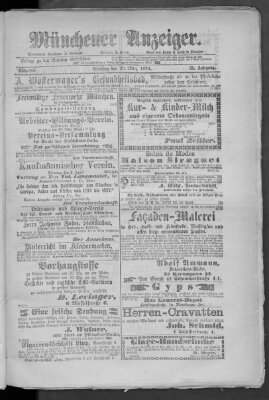 Münchener Anzeiger (Münchner neueste Nachrichten) Samstag 30. März 1878