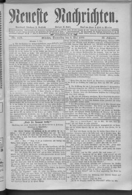 Neueste Nachrichten (Münchner neueste Nachrichten) Donnerstag 6. Mai 1880