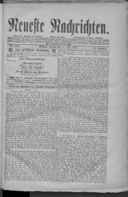 Neueste Nachrichten (Münchner neueste Nachrichten) Freitag 11. Juli 1879