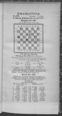 Schach-Zeitung (Münchner neueste Nachrichten) Sonntag 7. Februar 1897