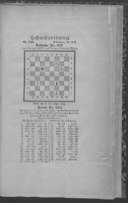 Schach-Zeitung (Münchner neueste Nachrichten) Samstag 23. Juli 1892