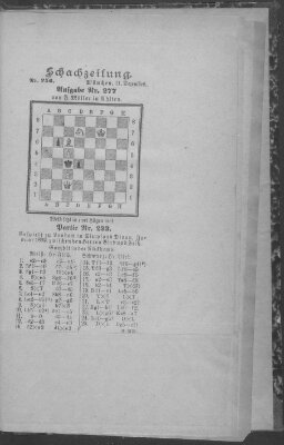 Schach-Zeitung (Münchner neueste Nachrichten) Sonntag 11. Dezember 1892