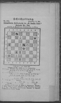 Schach-Zeitung (Münchner neueste Nachrichten) Donnerstag 21. Mai 1891