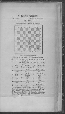 Schach-Zeitung (Münchner neueste Nachrichten) Sonntag 2. Oktober 1904