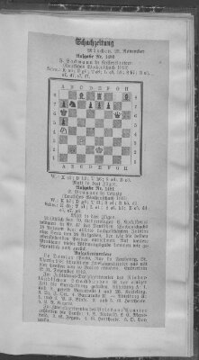 Schach-Zeitung (Münchner neueste Nachrichten) Samstag 29. November 1913