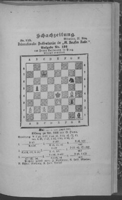 Schach-Zeitung (Münchner neueste Nachrichten) Donnerstag 27. März 1890