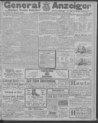 Münchner neueste Nachrichten Samstag 25. August 1894