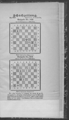 Schach-Zeitung (Münchner neueste Nachrichten) Sonntag 13. Dezember 1903