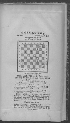 Schach-Zeitung (Münchner neueste Nachrichten) Sonntag 30. Juni 1901