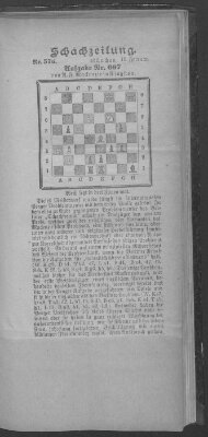 Schach-Zeitung (Münchner neueste Nachrichten) Sonntag 19. Februar 1899