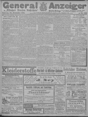 Münchner neueste Nachrichten Dienstag 25. September 1894