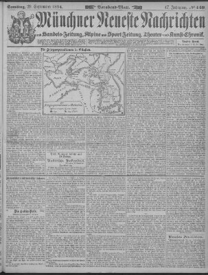 Münchner neueste Nachrichten Samstag 29. September 1894