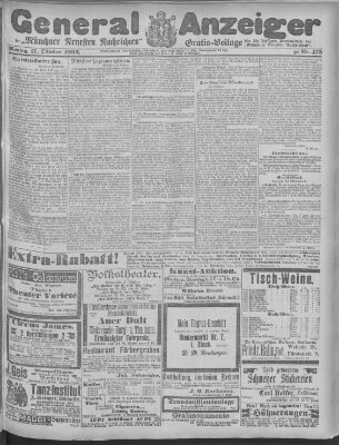 Münchner neueste Nachrichten Montag 17. Oktober 1892