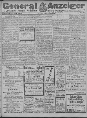Münchner neueste Nachrichten Donnerstag 25. Mai 1893
