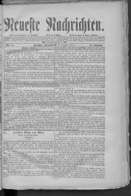 Neueste Nachrichten (Münchner neueste Nachrichten) Mittwoch 8. Januar 1879