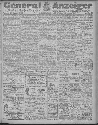 Münchner neueste Nachrichten Freitag 31. Januar 1896