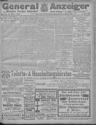 Münchner neueste Nachrichten Freitag 27. März 1896