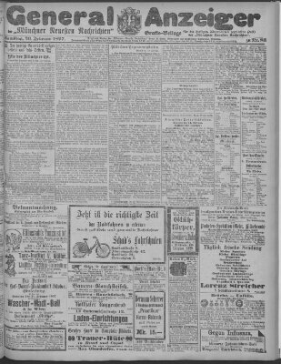 Münchner neueste Nachrichten Samstag 20. Februar 1897