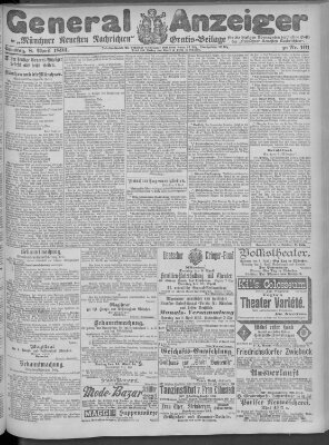 Münchner neueste Nachrichten Samstag 8. April 1893