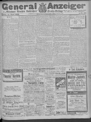 Münchner neueste Nachrichten Freitag 14. April 1893