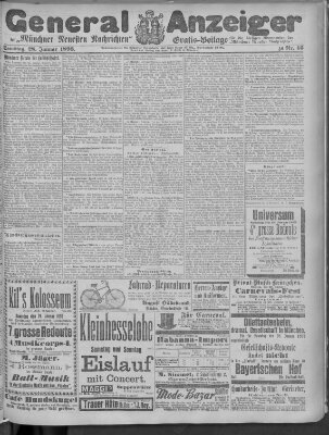 Münchner neueste Nachrichten Samstag 28. Januar 1893