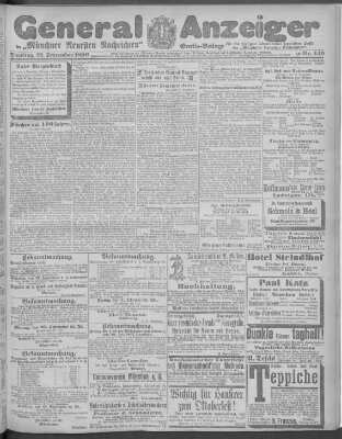 Münchner neueste Nachrichten Dienstag 22. September 1896